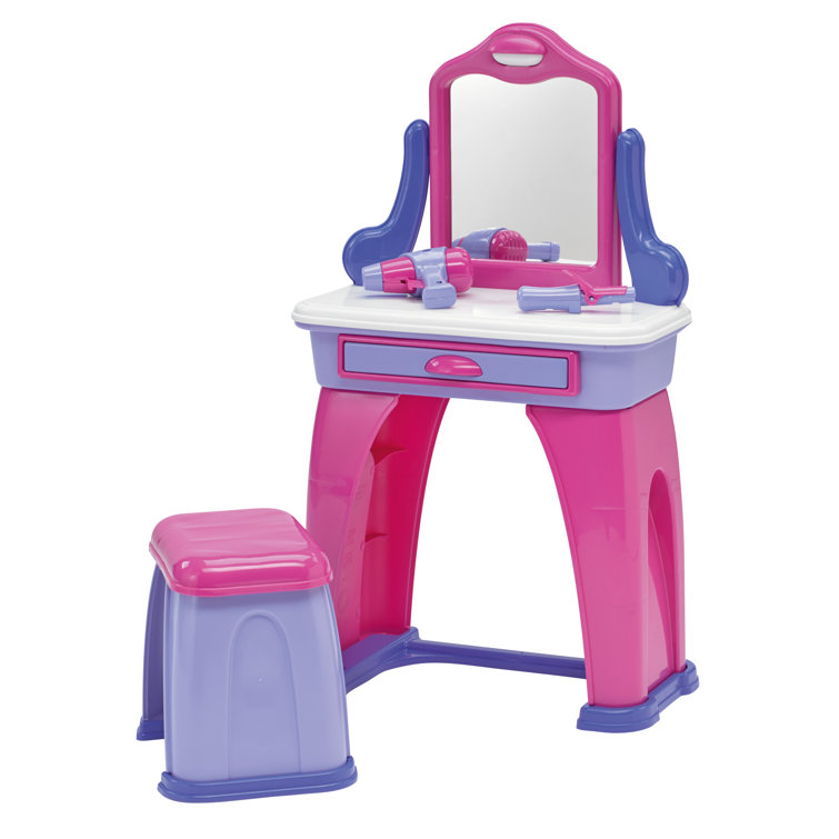 American Plastic Toys Kids Vanity Set with Mirror & Reviews Wayfair